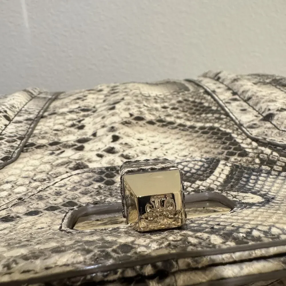 Tory Burch Women Bag Snake Pattern Python Shoulder LTD EDT Munich 2013 RARE